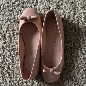 Kate Spade Pink Flats with Decorative Bows